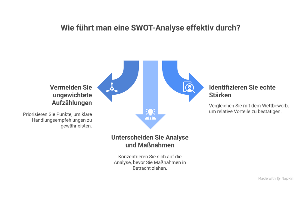 Faktoren für eine effektive SWOT Analyse