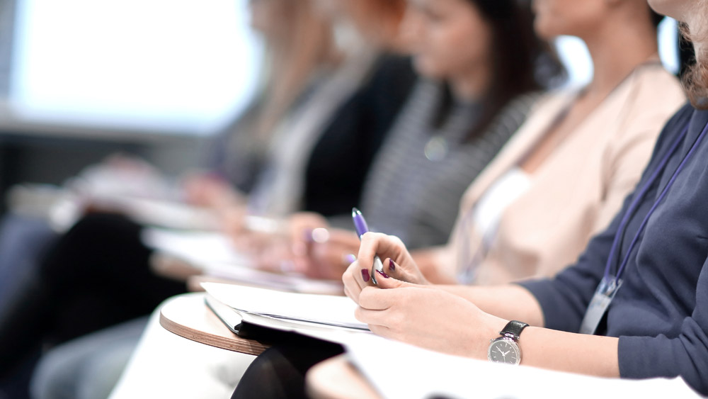 Gruppe Führungskräfte in einem Seminar