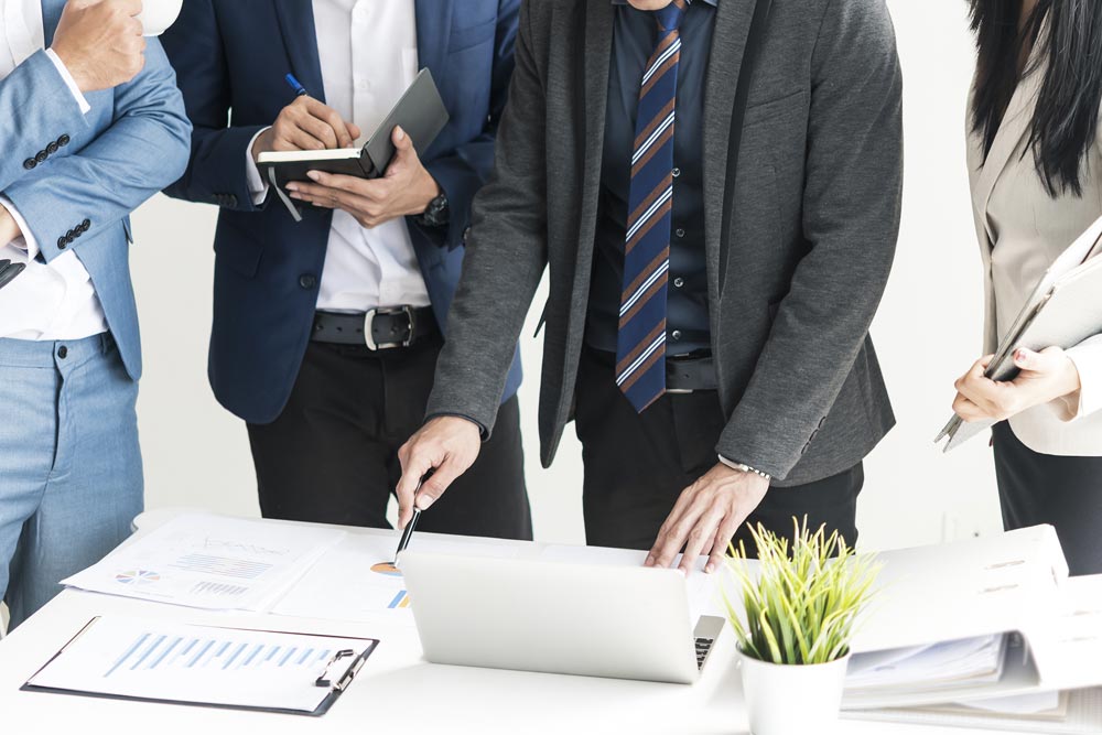 Geschäftsmeeting, Strategieplanung in der Gruppe
